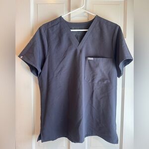 🩺 FIGS Catarina Scrub Top – Size L – Charcoal Gray 🩺